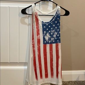 American Flag Tank Top